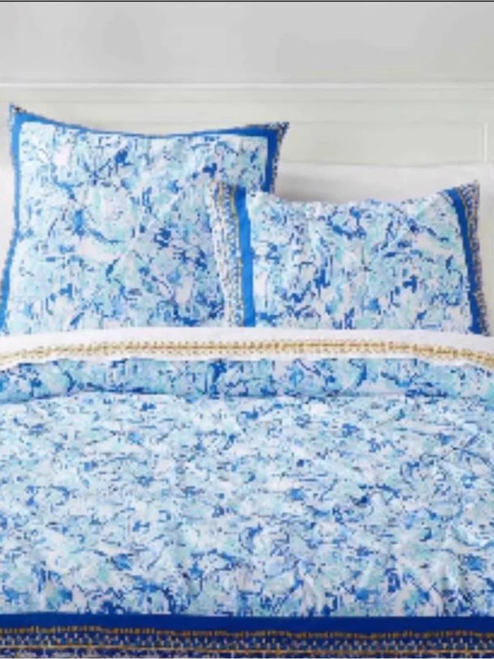 Lilly Pulitzer Blue and Aqua Floral-Print Duvet Cover
